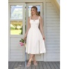 image:imageScarlet Darkness Women 2026 Corset Dress Milkmaid Slit Midi SundressWhite