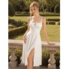 image:imageScarlet Darkness Women 2026 Corset Dress Milkmaid Slit Midi SundressWhite