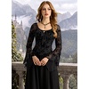 image:imageScarlet Darkness Women Bell Long Sleeve Lace Top Gothic Y2K Mesh ShirtBlack