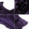 image:imageScarlet Darkness Women Bell Long Sleeve Lace Top Gothic Y2K Mesh ShirtDeep Purple