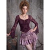 image:imageScarlet Darkness Women Bell Long Sleeve Lace Top Gothic Y2K Mesh ShirtGray Purple