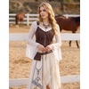 image:imageScarlet Darkness Women Bell Long Sleeve Lace Top Gothic Y2K Mesh ShirtIvory White