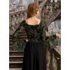 image:imageScarlet Darkness Women Bell Long Sleeve Lace Top Gothic Y2K Mesh ShirtOlive