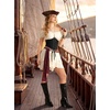 image:imageScarlet Darkness Women Corset Belt Renaissance Pirate Underbust CorsetsBlack