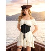 image:imageScarlet Darkness Women Corset Belt Renaissance Pirate Underbust CorsetsBlack