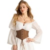 image:imageScarlet Darkness Women Corset Belt Renaissance Pirate Underbust CorsetsCaramel