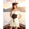 image:imageScarlet Darkness Women Corset Belt Renaissance Pirate Underbust CorsetsDark Brown