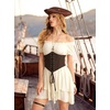 image:imageScarlet Darkness Women Corset Belt Renaissance Pirate Underbust CorsetsDark Brown