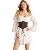 image:imageScarlet Darkness Women Corset Belt Renaissance Pirate Underbust CorsetsDark Brown