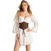 image:imageScarlet Darkness Women Corset Belt Renaissance Pirate Underbust CorsetsLight Brown
