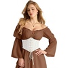 image:imageScarlet Darkness Women Corset Belt Renaissance Pirate Underbust CorsetsWhite