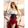 image:imageScarlet Darkness Women Corset Belt Renaissance Underbust Pirate Waist BeltBlack