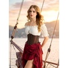 image:imageScarlet Darkness Women Corset Belt Renaissance Underbust Pirate Waist BeltCoffee