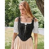 image:imageScarlet Darkness Women Corset Top Renaissance Pirate Costume Boned BustierBlack