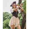 image:imageScarlet Darkness Women Corset Top Renaissance Pirate Costume Boned BustierBlackcoffee