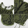 image:imageScarlet Darkness Women Corset Top Renaissance Pirate Costume Boned BustierBlackgreen