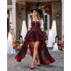 image:imageScarlet Darkness Women Corset Top Renaissance Pirate Costume Boned BustierBlackred