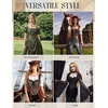 image:imageScarlet Darkness Women Corset Top Renaissance Pirate Costume Boned BustierBlackred