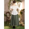 image:imageScarlet Darkness Women Double Layered Medieval Renaissance Fairy Maxi SkirtArmy Green