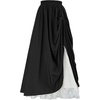 image:imageScarlet Darkness Women Double Layered Medieval Renaissance Fairy Maxi SkirtBlack