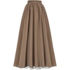 image:imageScarlet Darkness Women Double Layered Medieval Renaissance Fairy Maxi SkirtBrown