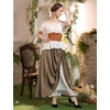 image:imageScarlet Darkness Women Double Layered Medieval Renaissance Fairy Maxi SkirtBrown