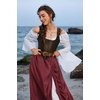image:imageScarlet Darkness Women Double Layered Medieval Renaissance Fairy Maxi SkirtDark Red