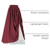 image:imageScarlet Darkness Women Double Layered Medieval Renaissance Fairy Maxi SkirtDark Red