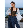 image:imageScarlet Darkness Women Double Layered Medieval Renaissance Fairy Maxi SkirtNavy
