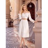 image:imageScarlet Darkness Women Off the Shoulder Crop Tops Long Sleeve Shirt BlouseWhite