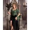 image:imageScarlet Darkness Women Renaissance Corset Bell Sleeve Off Shoulder TopsArmy Green