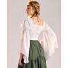 image:imageScarlet Darkness Women Renaissance Corset Bell Sleeve Off Shoulder TopsIvory White