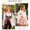image:imageScarlet Darkness Women Renaissance Corset Bell Sleeve Off Shoulder TopsIvory White