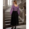 image:imageScarlet Darkness Women Renaissance Corset Bell Sleeve Off Shoulder TopsLilac