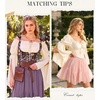 image:imageScarlet Darkness Women Renaissance Corset Bell Sleeve Off Shoulder TopsOyster White