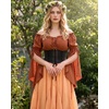 image:imageScarlet Darkness Women Renaissance Corset Bell Sleeve Off Shoulder TopsPumpkin Orange