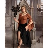 image:imageScarlet Darkness Women Renaissance Corset Bell Sleeve Off Shoulder TopsPumpkin Orange