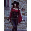 image:imageScarlet Darkness Women Renaissance Corset Bell Sleeve Off Shoulder TopsWine