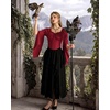 image:imageScarlet Darkness Women Renaissance Corset Bell Sleeve Off Shoulder TopsWine
