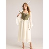 image:imageScarlet Darkness Women Renaissance Corset Tops Medieval Jacquard BustierGreen Bird