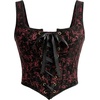 image:imageScarlet Darkness Women Renaissance Corset Tops Medieval Jacquard BustierRed Black