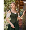 image:imageScarlet Darkness Women Renaissance Corset Tops Western Cowgirl OutfitsArmy Green