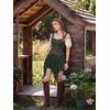image:imageScarlet Darkness Women Renaissance Corset Tops Western Cowgirl OutfitsArmy Green
