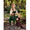 image:imageScarlet Darkness Women Renaissance Corset Tops Western Cowgirl OutfitsArmy Green