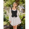 image:imageScarlet Darkness Women Renaissance Corset Tops Western Cowgirl OutfitsBlack