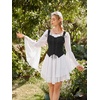 image:imageScarlet Darkness Women Renaissance Corset Tops Western Cowgirl OutfitsBlack
