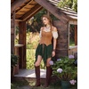 image:imageScarlet Darkness Women Renaissance Corset Tops Western Cowgirl OutfitsBrown Orange