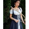 image:imageScarlet Darkness Women Renaissance Dress Underbust Medieval Pirate Peasant Overdress