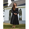 image:imageScarlet Darkness Women Renaissance Off Shoulder Split Sleeve Maxi DressBlack