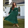 image:imageScarlet Darkness Women Renaissance Off Shoulder Split Sleeve Maxi DressForest Green